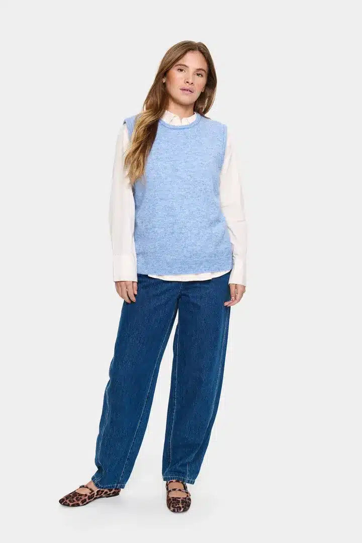 Zanett  Short Vest, Hydrangea Melange image 2
