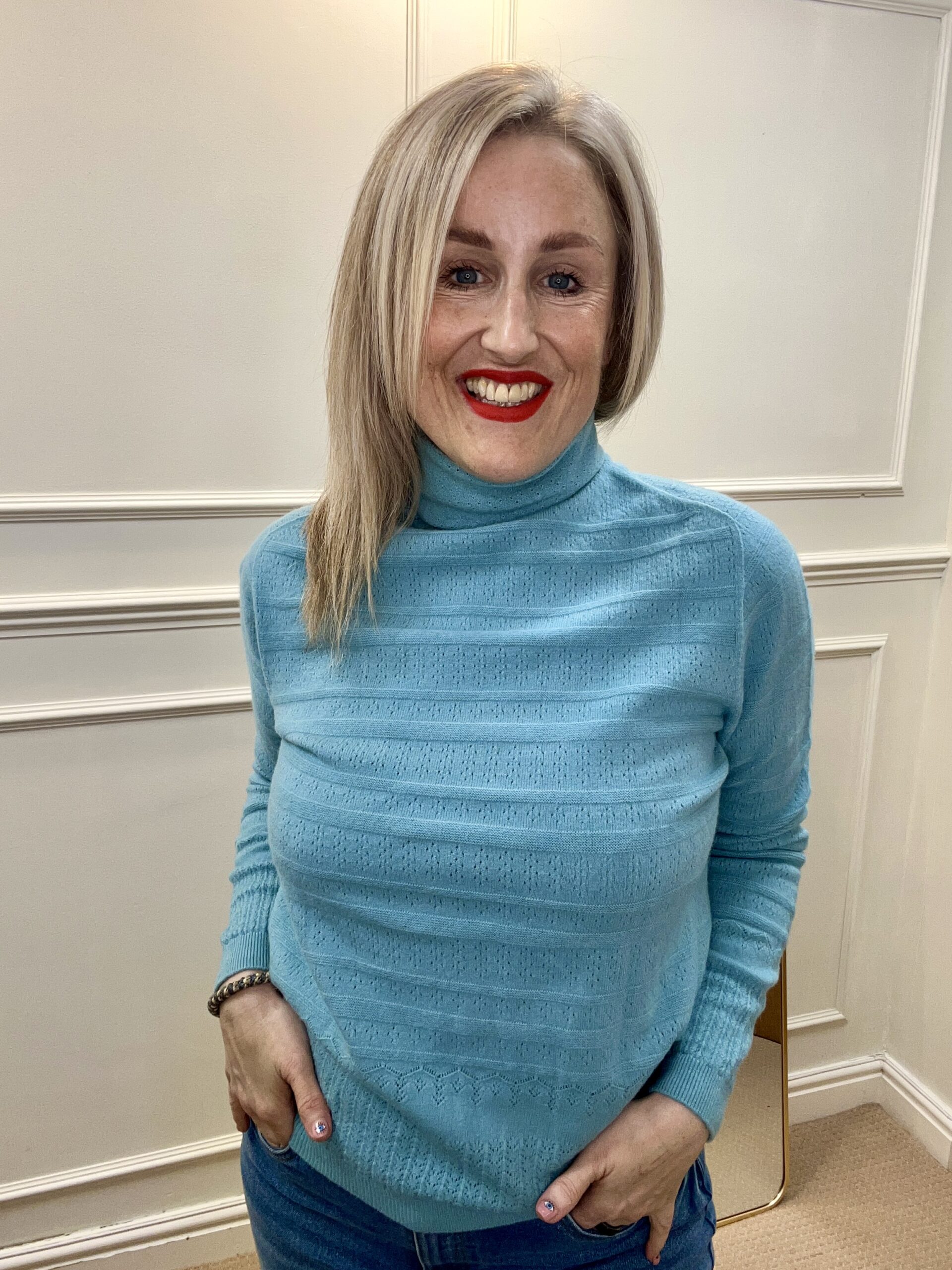 Dana Rollneck Jumper, Blue image 0