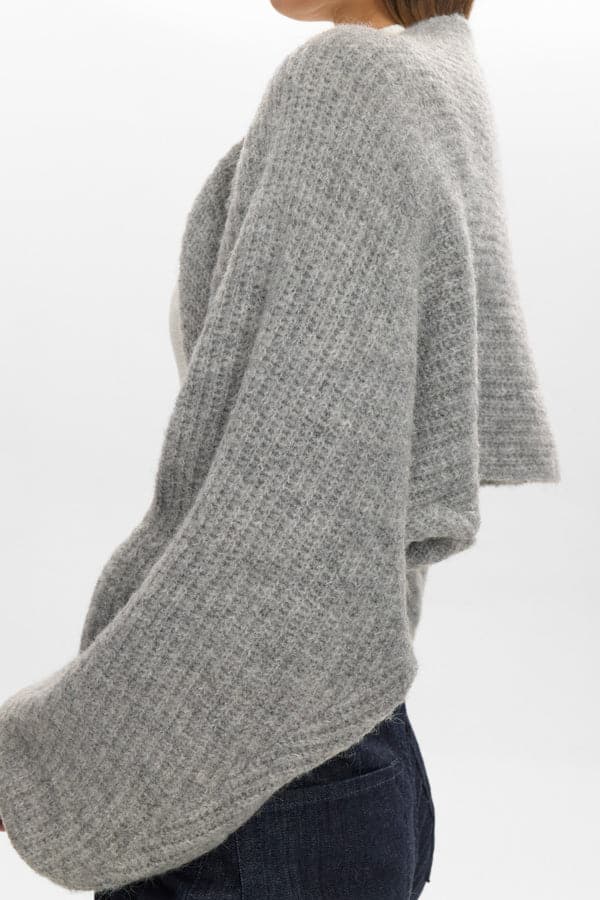 Mina Bolero Cardigan, Light Grey melange image 2