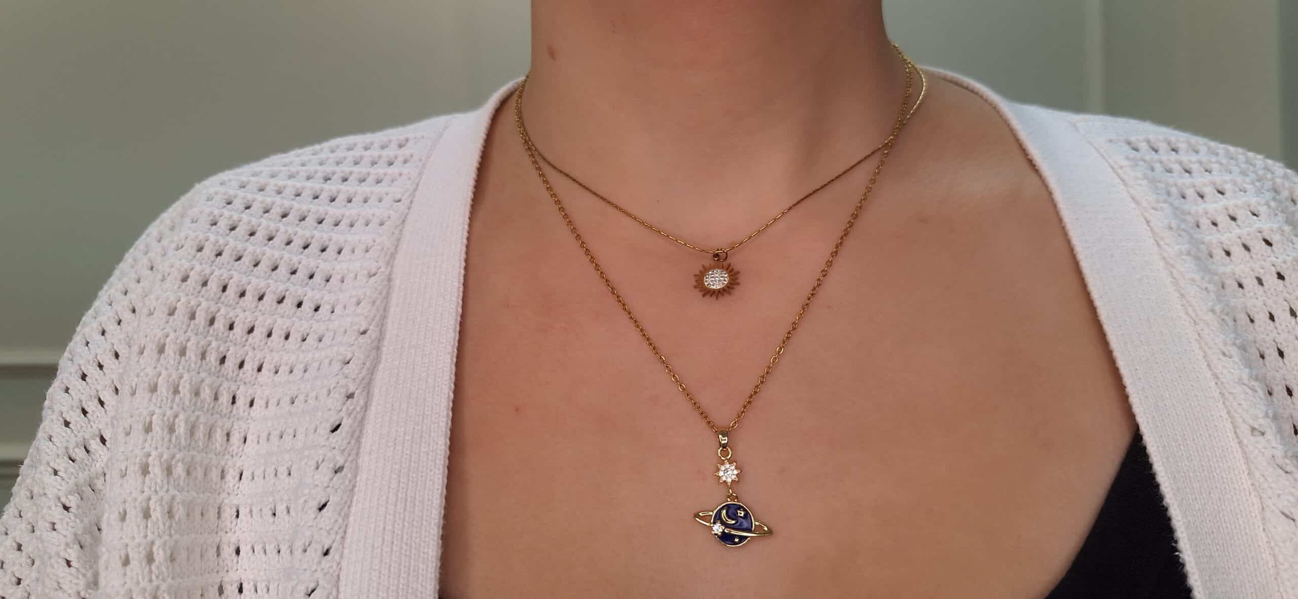 Gold-plated Sun Necklace image 1