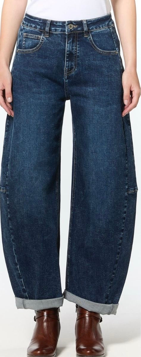 Tia Barrel Jean, Denim Blue image 2