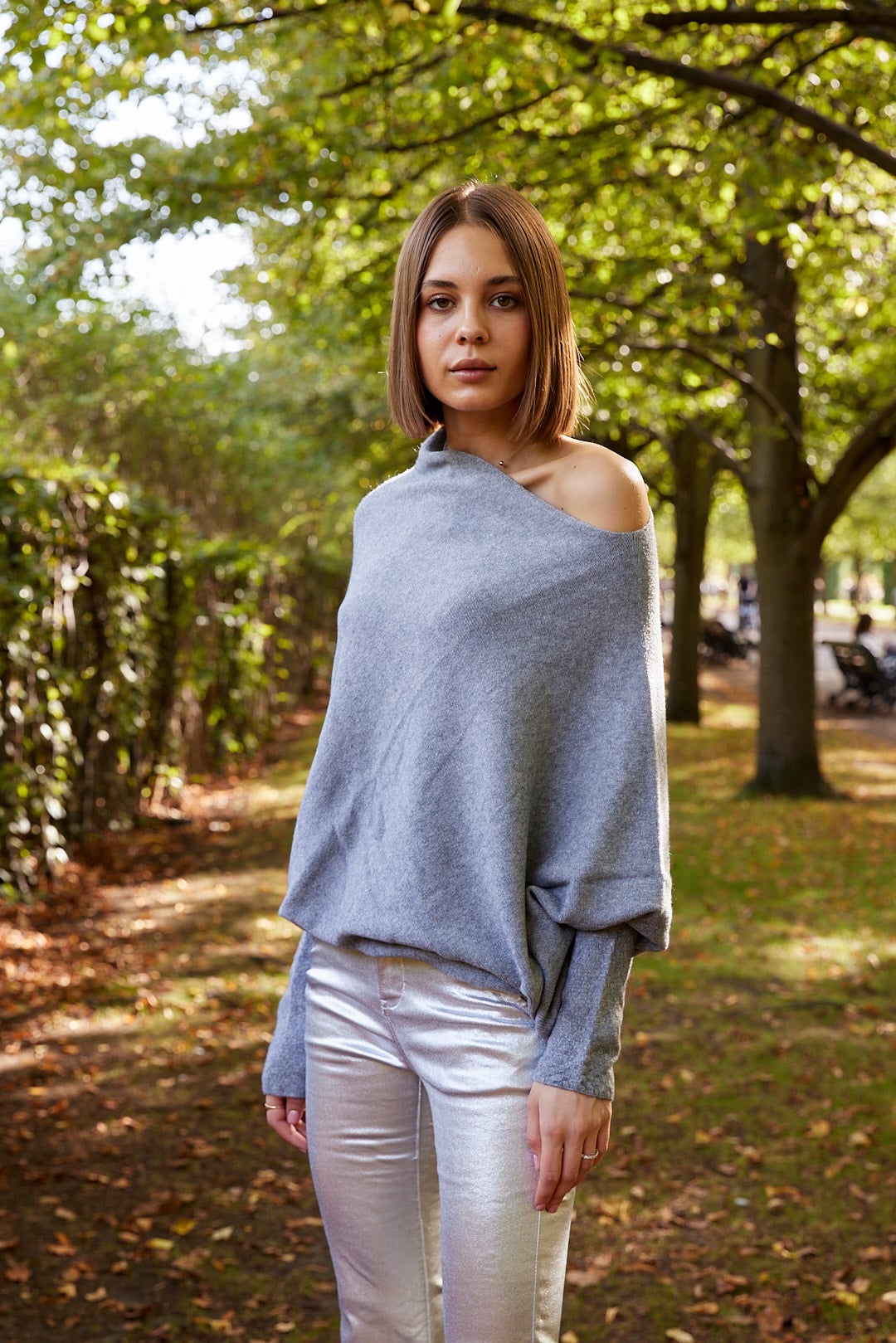 Asymmetric Knit, Grey image 4