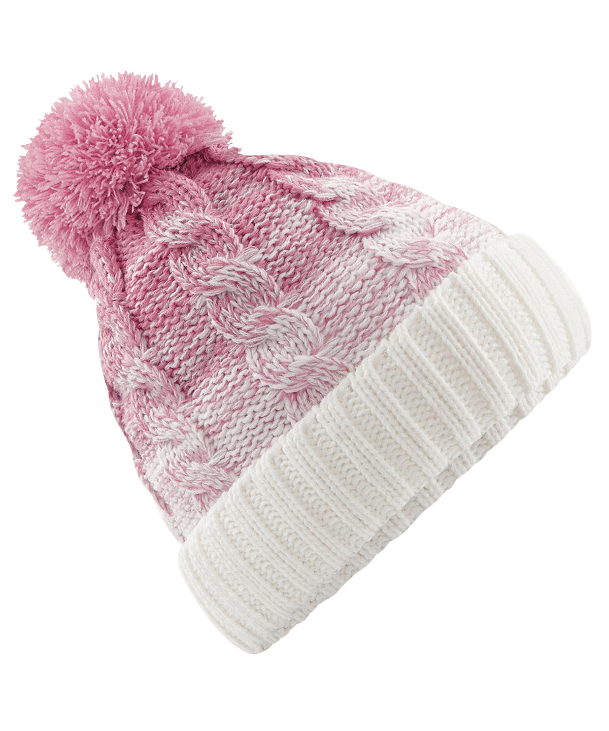 Carrie Pompom Hat, Pink Cream image 1