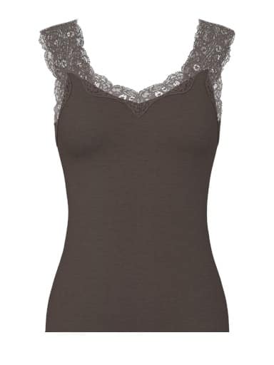 Barbera Lacy Top, Hot Fudge image 1