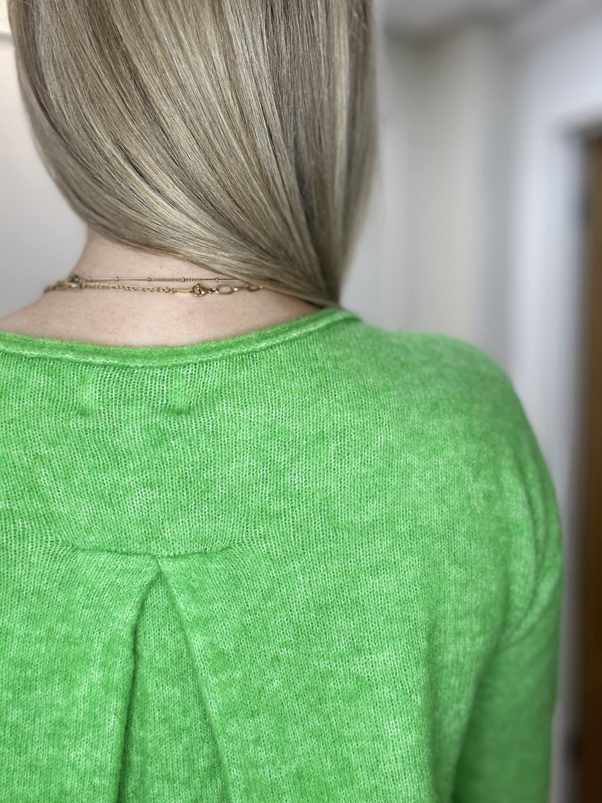 Riette Pleat Pullover, Poison Green image 2