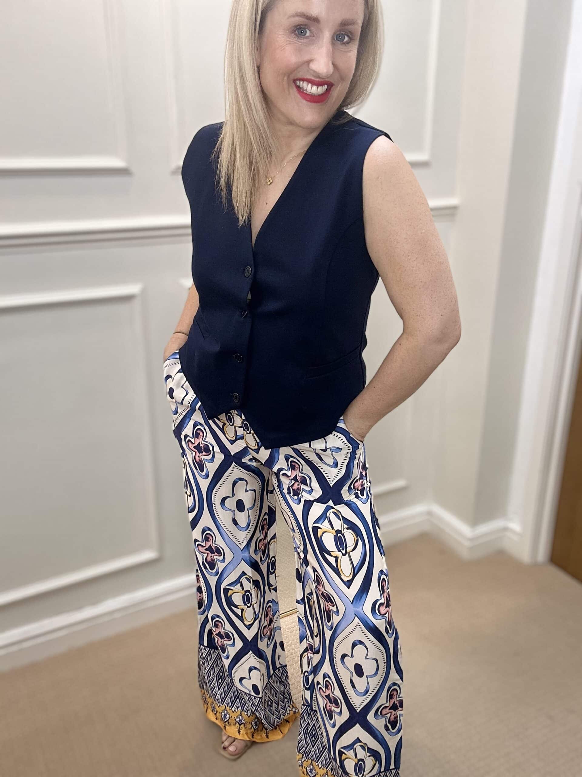 Dainsy Trouser, Floral Blue print image 0
