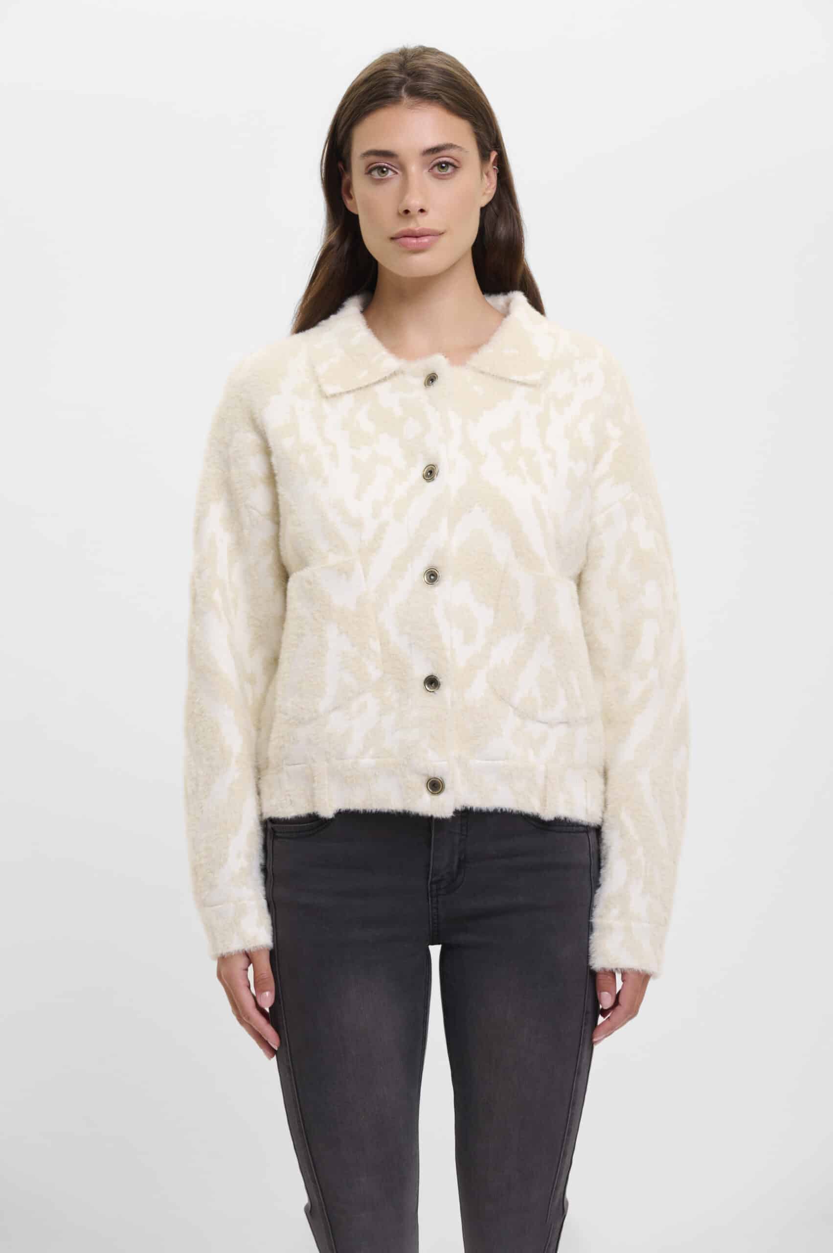 Bubbly Boxy Jacket, Birch ikat image 0
