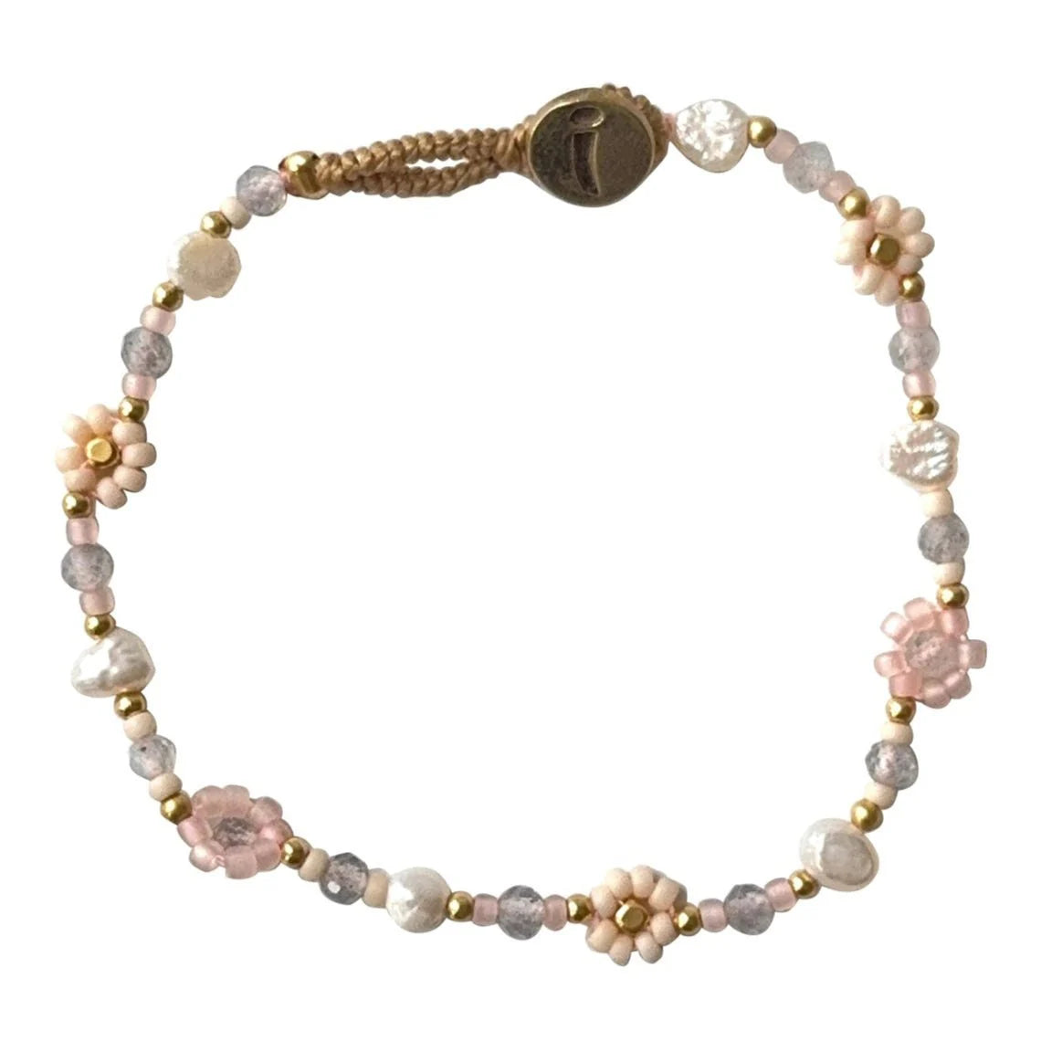 Lulu Flower Bracelet, Tea Rose image 0