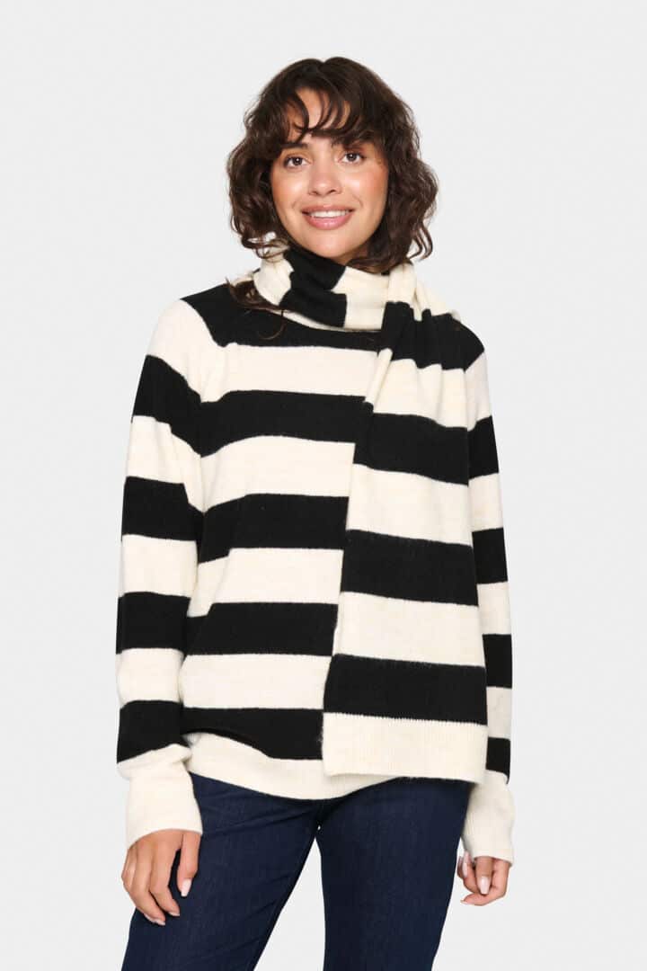 Garbie Scarf, Ice Black Stripe image 1