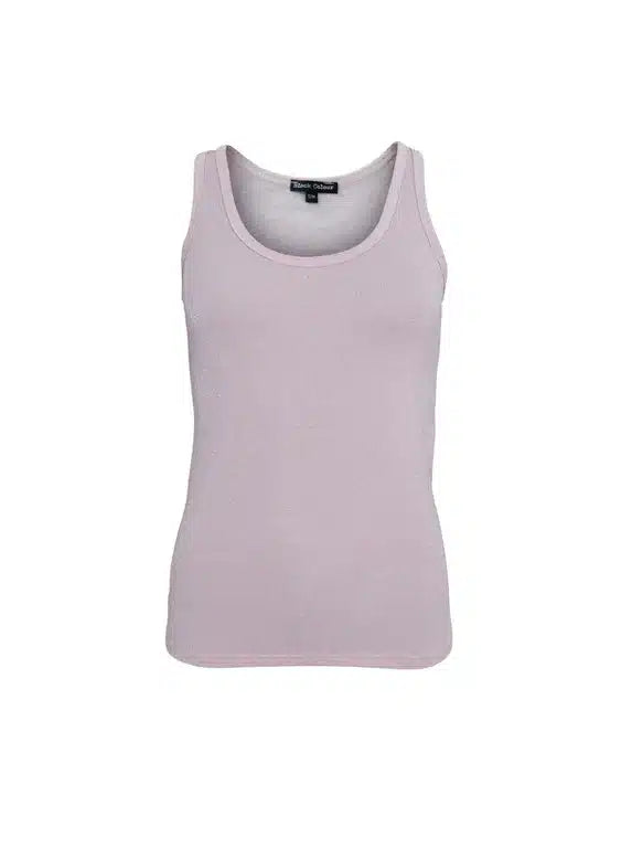 Faye Lurex Vest Top, Pale Rose colour image 1