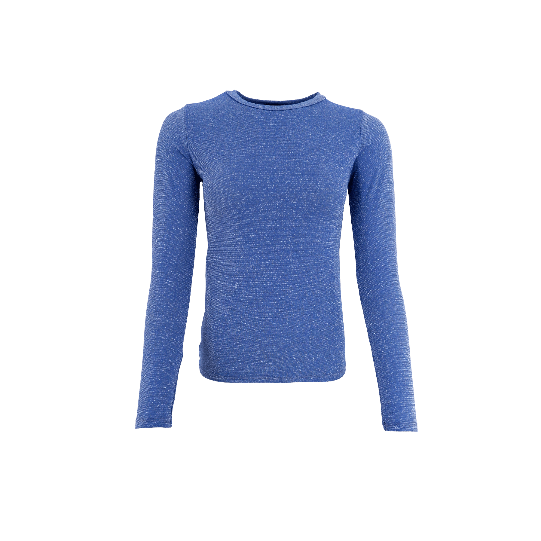 Faye Lurex Long-Sleeved Top, Sky Blue colour image 1