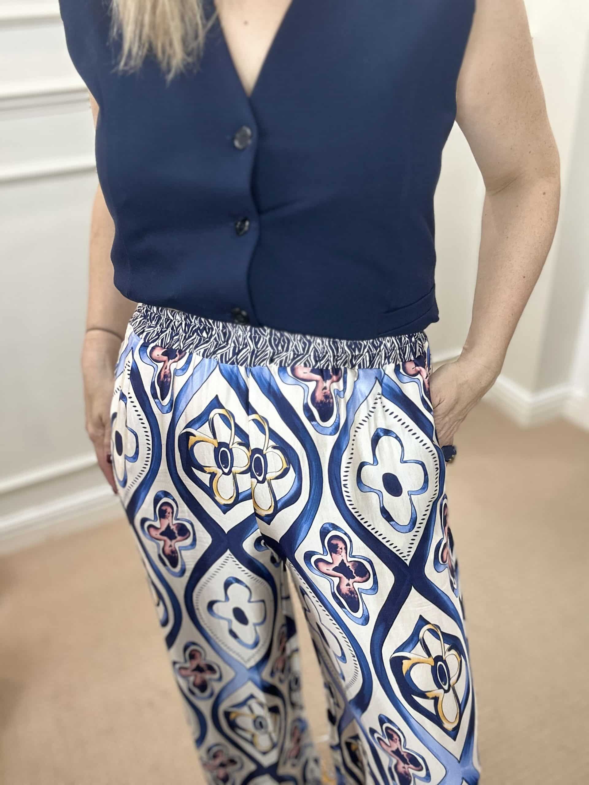 Dainsy Trouser, Floral Blue print image 3