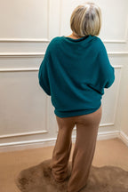 Asymmetric Knit, Teal