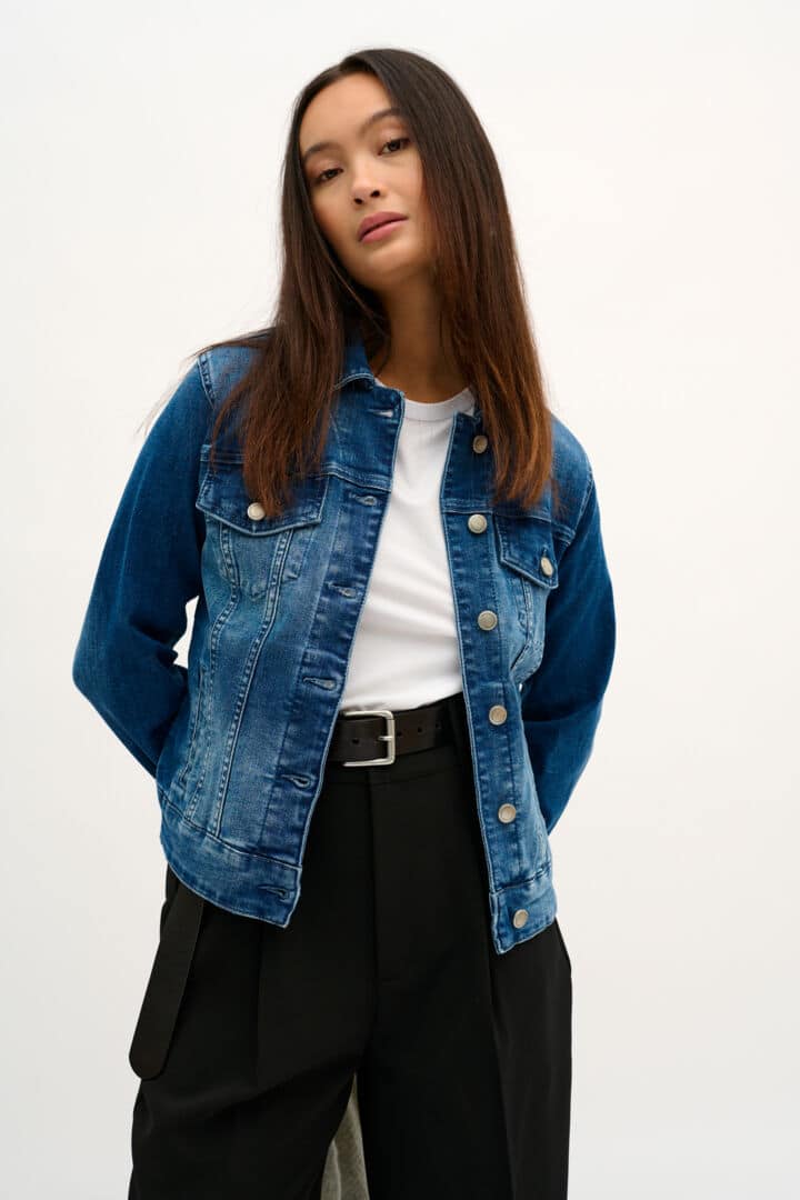 Denim Jacket, Medium Blue wash image 6
