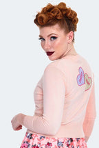 Kim Love Heart Cardigan, Pink image 3