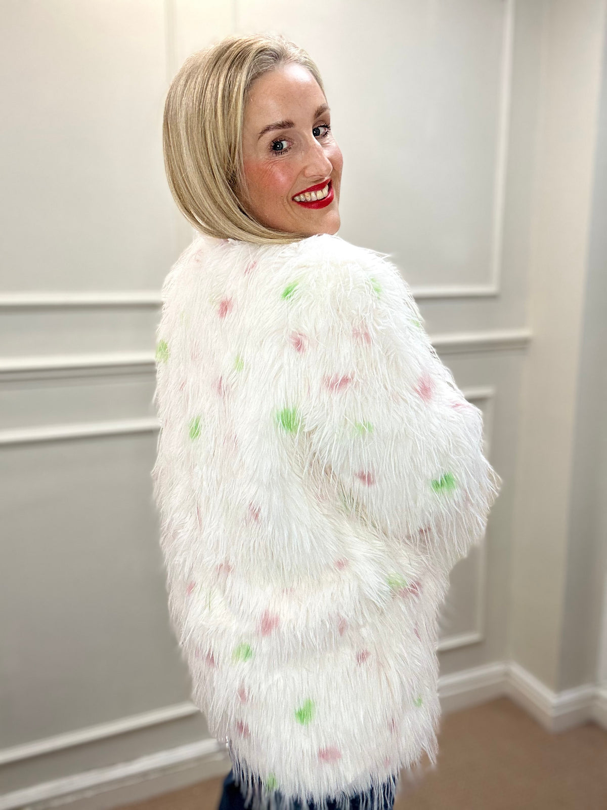Anya Faux Fur Coat, Multi image 2