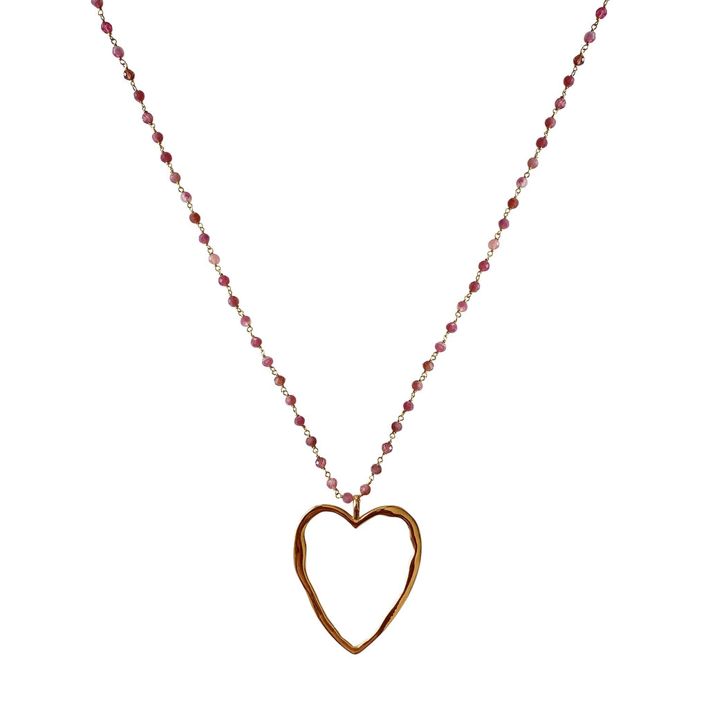 Big Love Necklace, Pink Tourmaline image 0