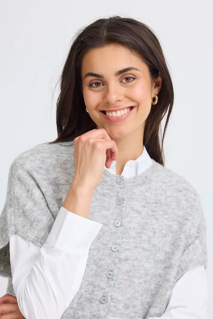 Sanny Cardigan,Light Grey Melange image 2