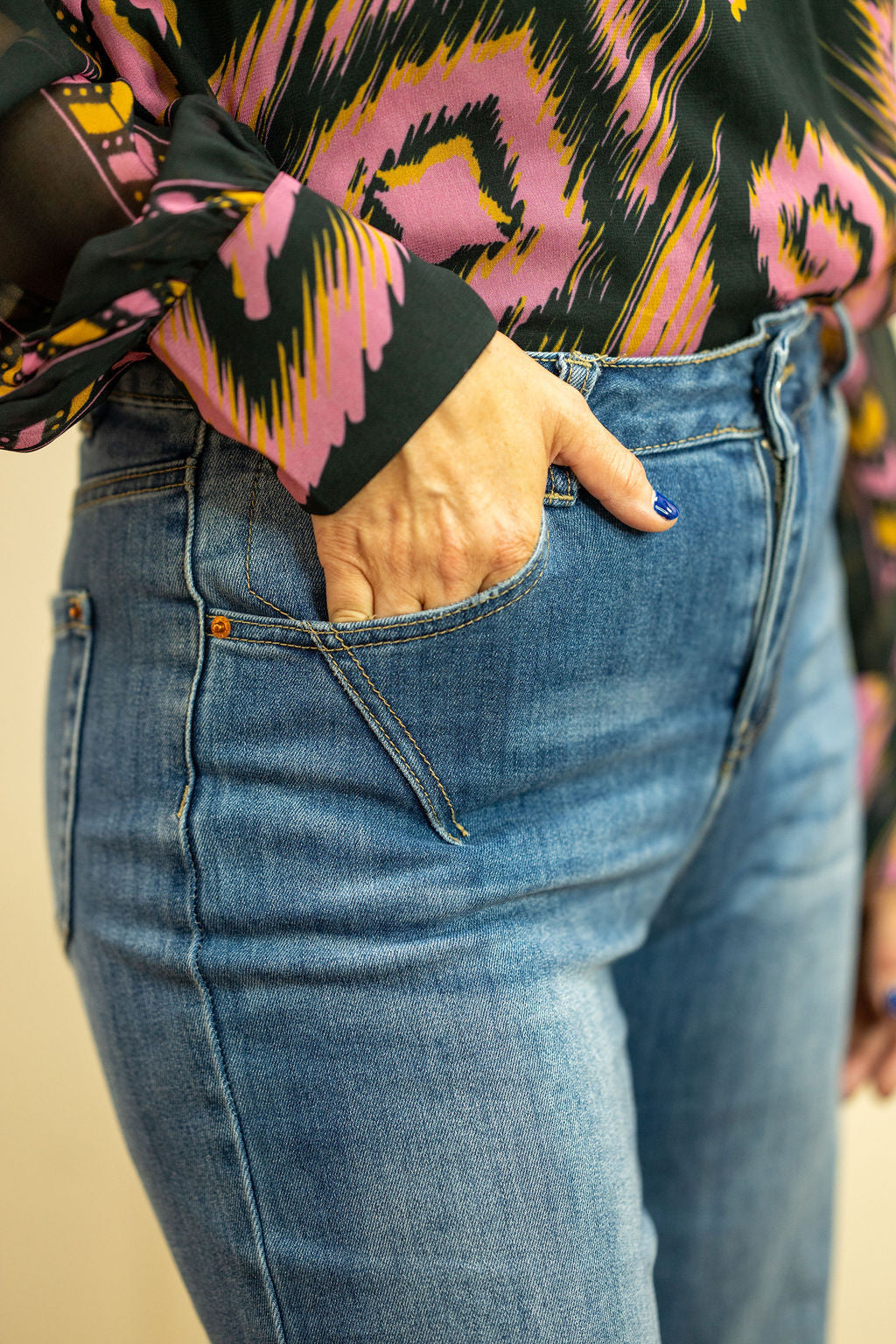 Birch Jean, Mid-Blue Denim