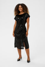 Glimmer Luxury Cocktail Dress, Black