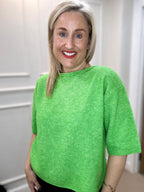 Riette Pleat Pullover, Poison Green image 0