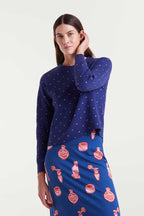 Camila Jumper, Blue & Pink Mini-Dots image 5