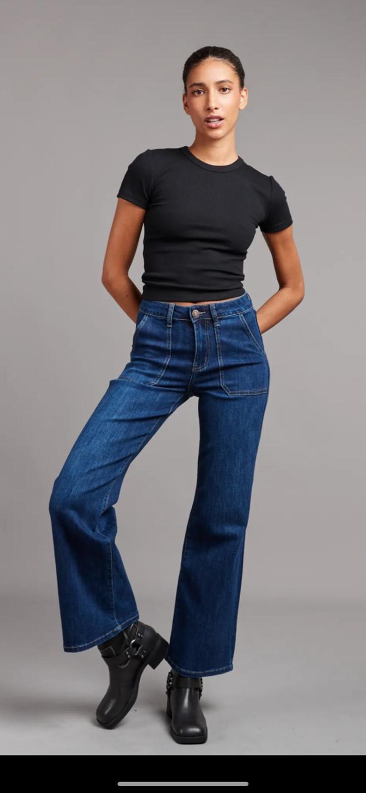Rowan Jean - Wide Leg, Dark Indigo image 8