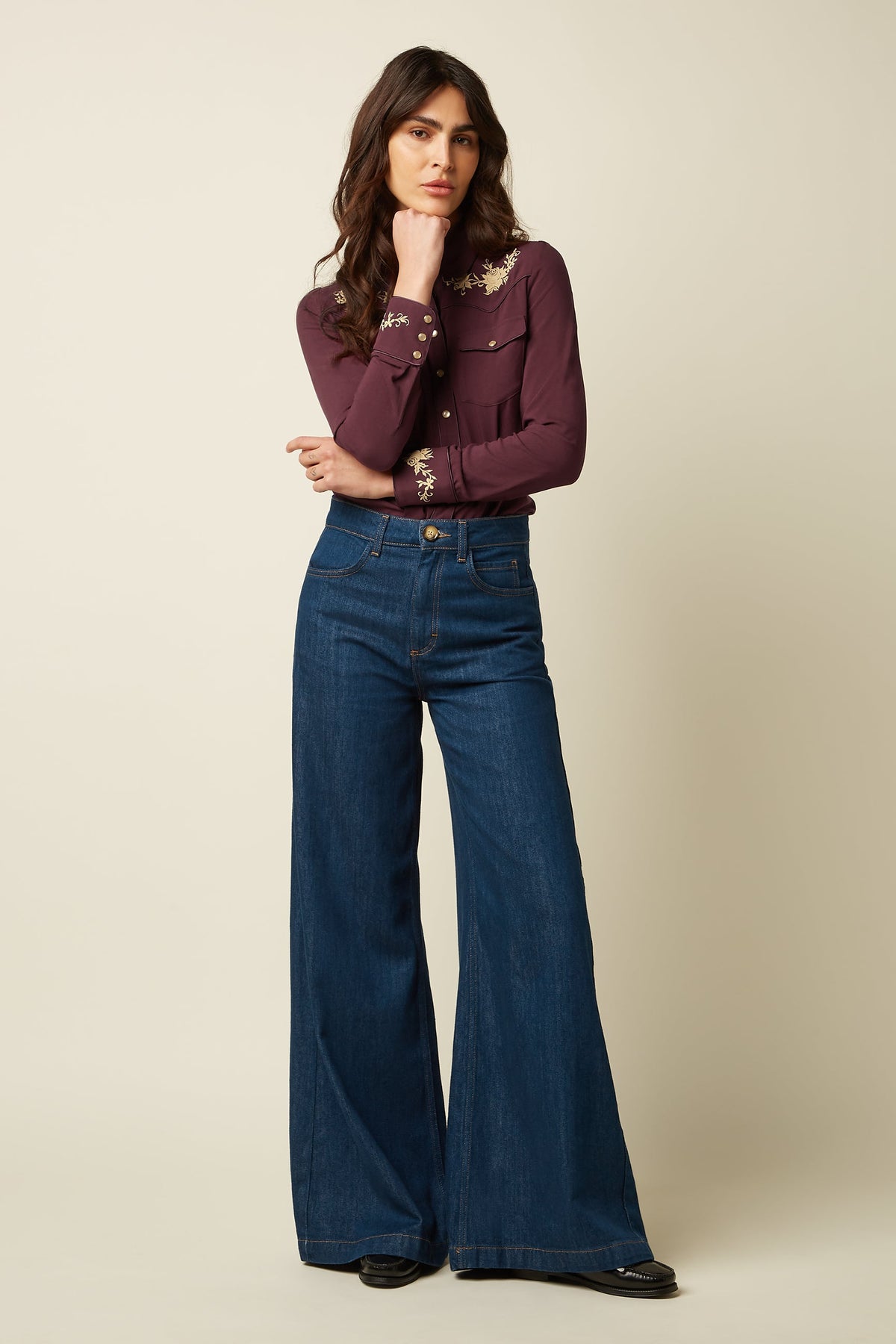 Western Blouse, Porto Red