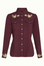 Western Blouse, Porto Red