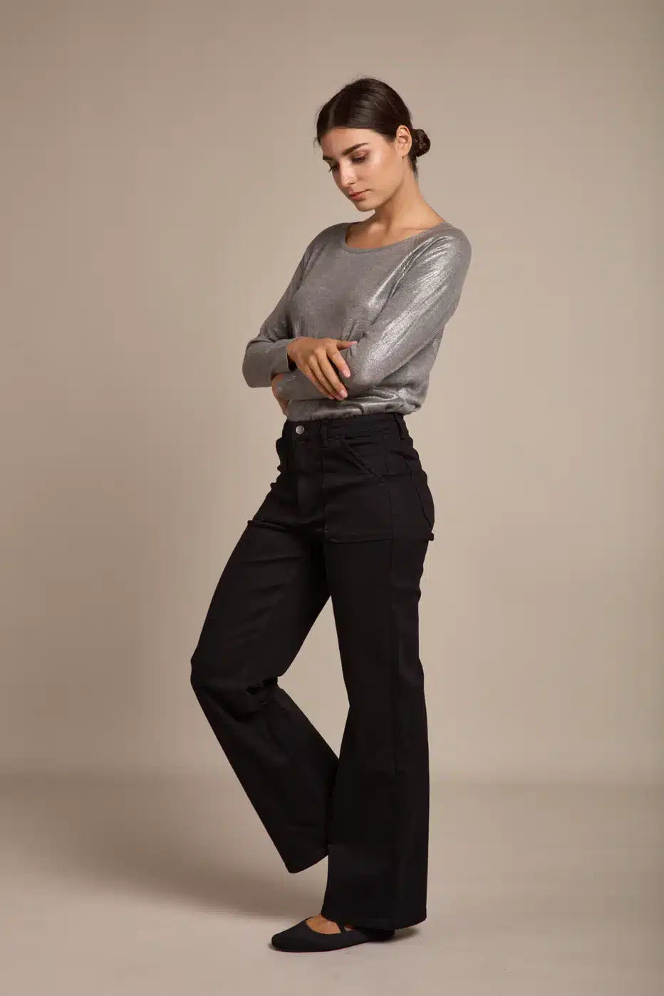 Alder Jean - Wide Leg, Black image 6