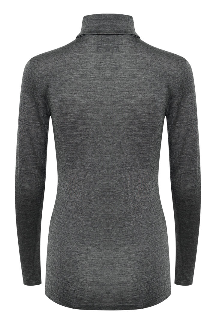 Rollneck Top, Dark Grey Melange image 5