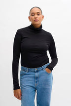 Rollneck Top, Black image 12