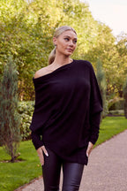 Asymmetric Knit, Black image 0