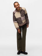 PCFusion Colorblock Knit, Greige
