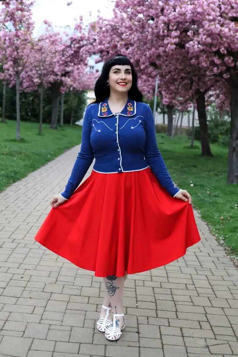 Embroidered Cardigan, Western Floral image 1