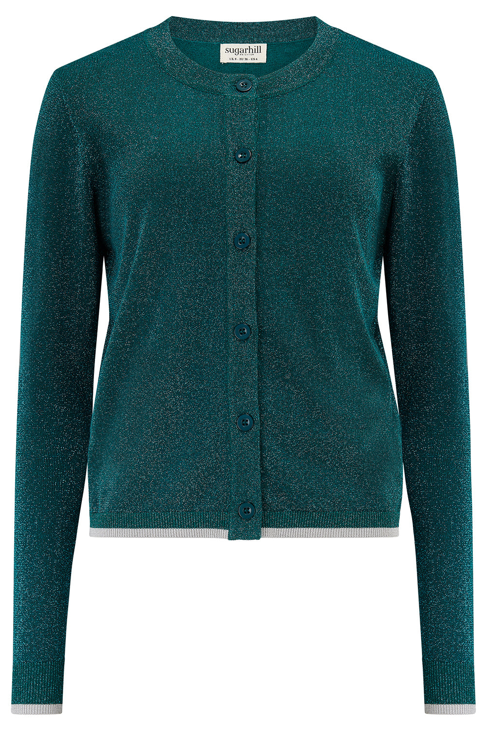 Ophilia Cardigan, Teal Sparkle image 4