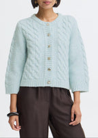Olivia Cardigan, Gray Mist Melange - front