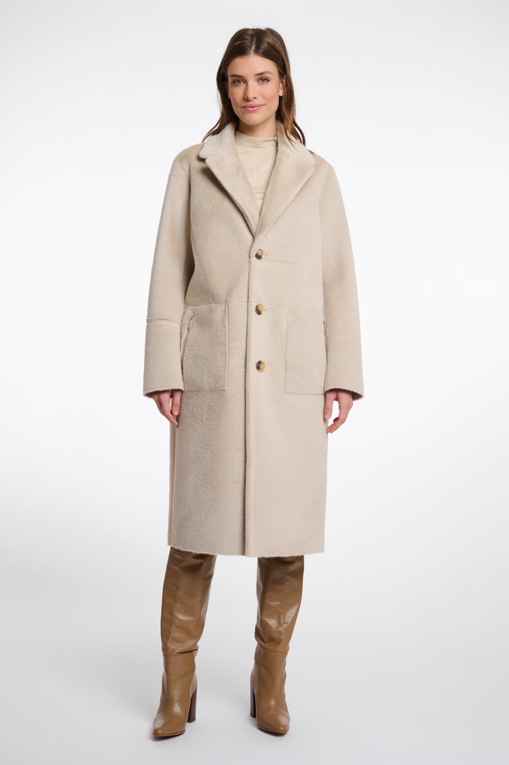 Tatiana Reversible Coat, Birch image 4