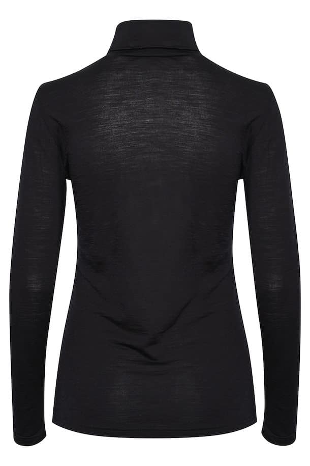 Rollneck Top, Black image 6