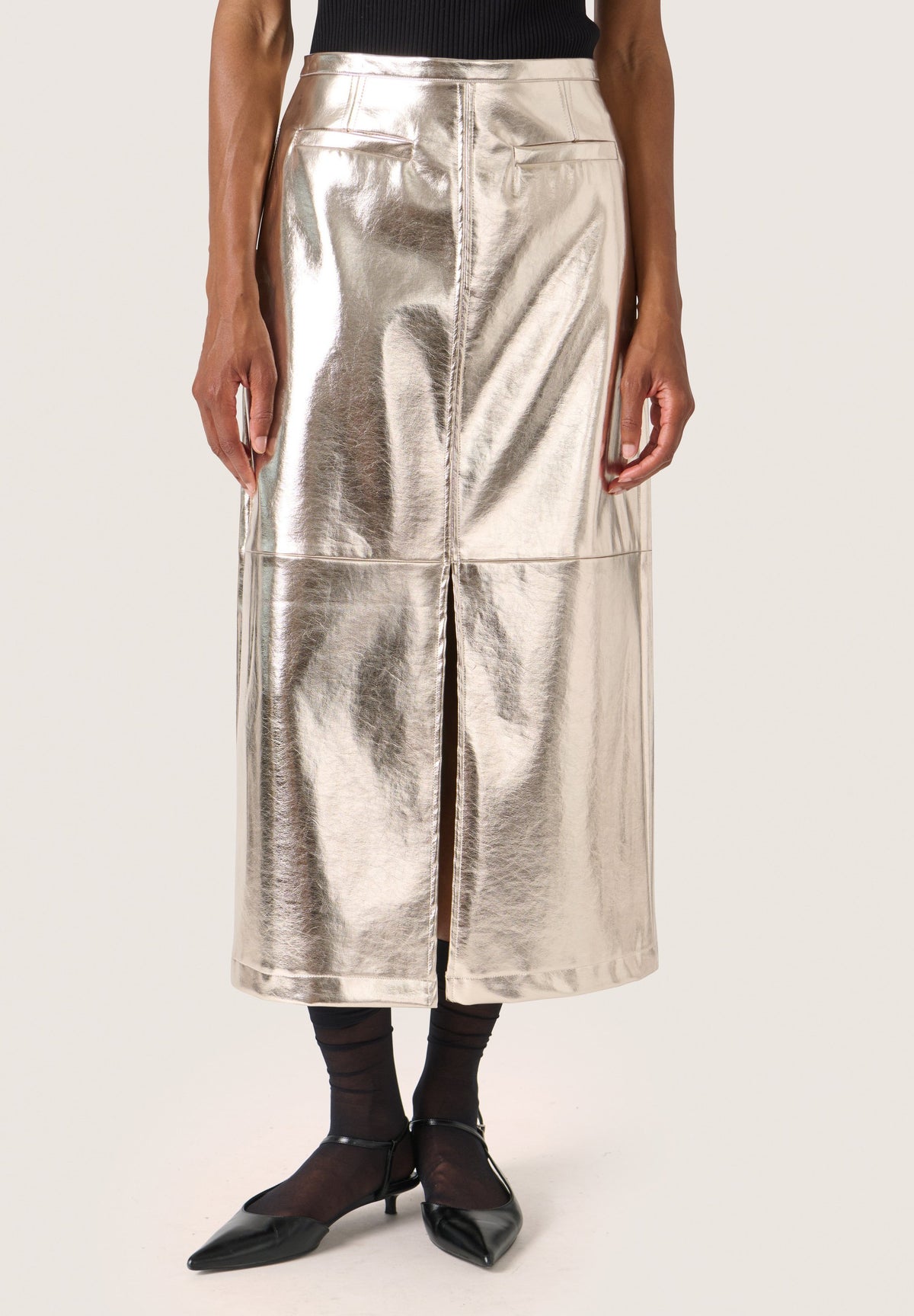 Danila Skirt, Gold — Soaked in Luxury