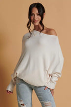 Asymmetric Knit, Seasonal White image 3