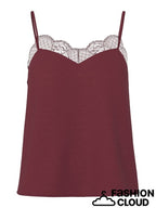 Tiffany Strap Lace Top, Tawny Port image 4