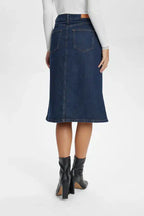 London Skirt, Dark Blue Denim image 5
