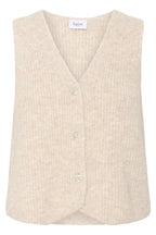 Xenya Knitted Waistcoat, Crystal Grey Melange image 4