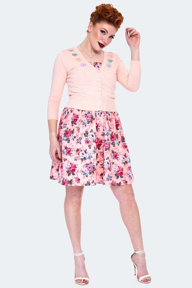 Kim Love Heart Cardigan, Pink image 2