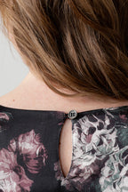 Celia Dress, Imogen Print, Black image 1