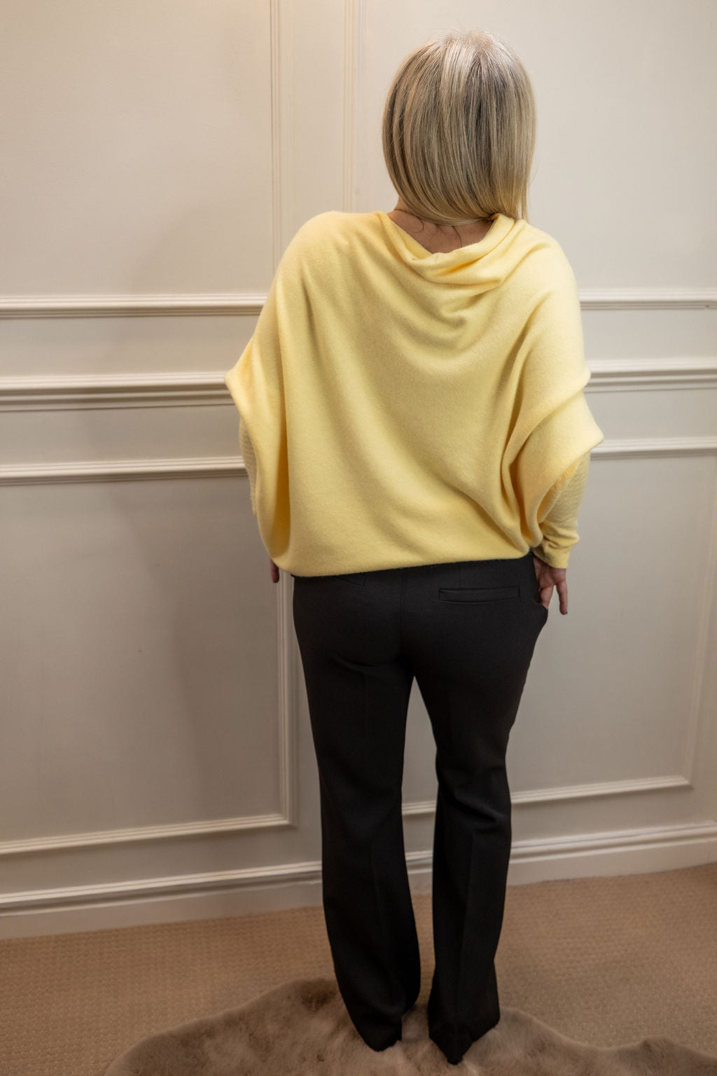 Asymmetric Knit, Lemon