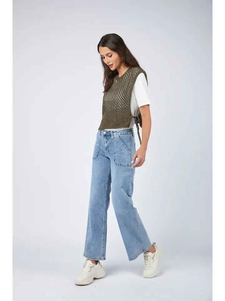 Rowan Jean - Wide Leg, Pale Wash image 5
