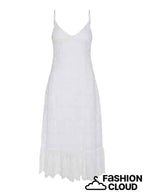 Vilde Strap Dress, Bright White image 6