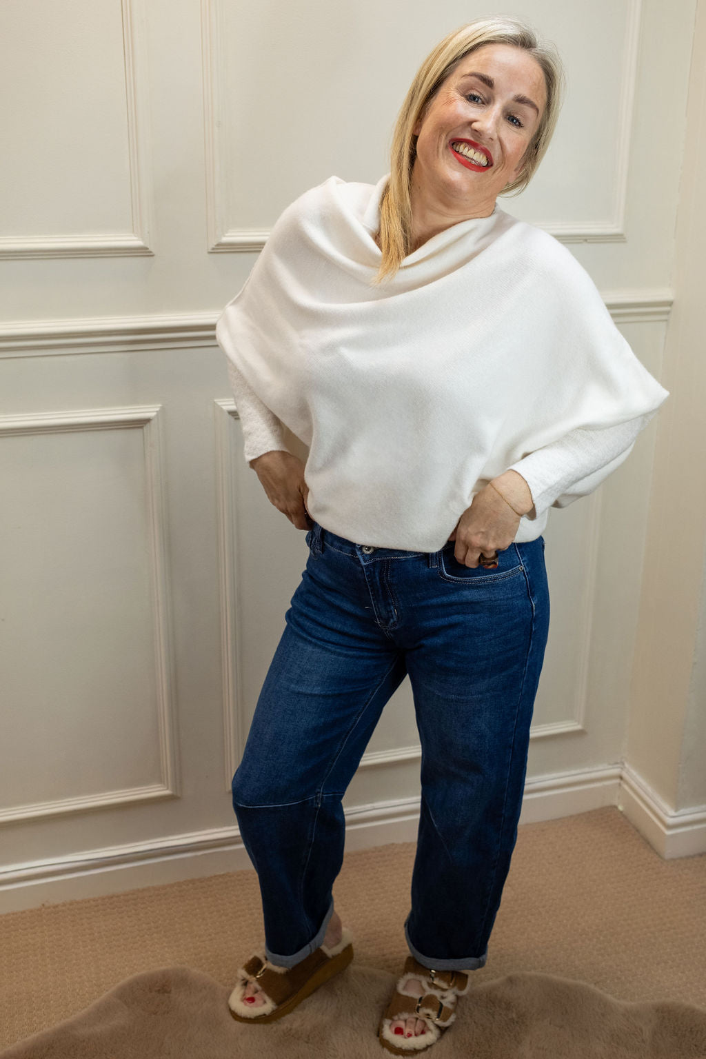 Asymmetric Knit, Seasonal White